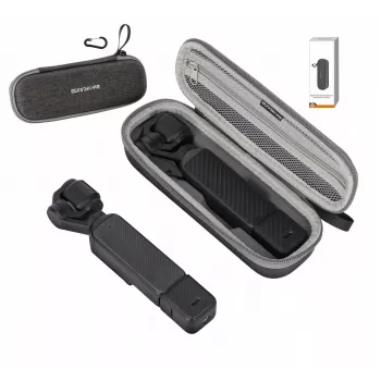 SUNNYLIFE Hard Shell Case with Carabiner for DJI Osmo Pocket 4 / 3 - Grey