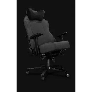 Yumisu 2054 Fabric Gaming Chair Gray/Black, 150 kg, 2D Armrests, Reclining 90-150°