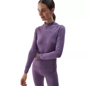 Seamless Thermal Underwear Set for Women 4F F156 Purple XS/S