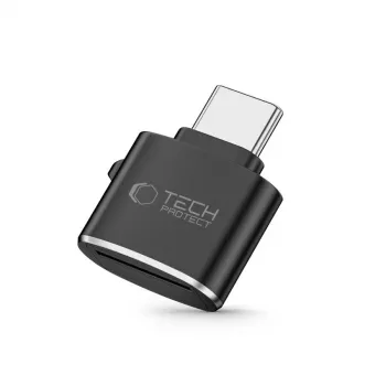 Spigen Tech-Protect Ultraboost USB-C MicroSD/TF Card Reader, Space Gray