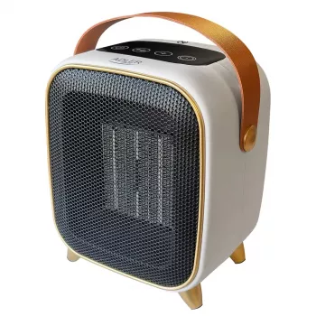 Adler AD 7762 Ceramic PTC Fan Heater with Remote Control, 2000W, LED Display, 45° Oscillation, 12h Timer, Overheat and Tip-Over Protection, Black
