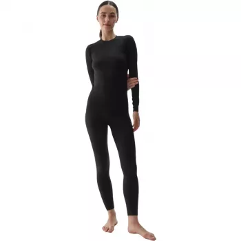 4F F176 Thermoactive Women's T-Shirt Deep Black Allover Size M/L