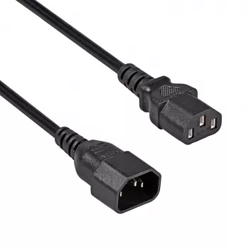 Akyga AK-PC-07C Extension Cable CU IEC C13 to C14 3m Black