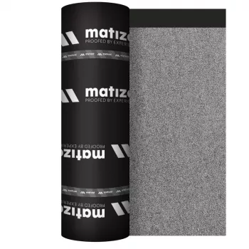 BASE V Roofing Felt Underlay S3.0 S-F 10m2 - SBS-Modified Bitumen Welding Membrane, Glass Fibre Reinforced, Sand Coated, 3mm, 1m x 10m Roll, Black/Grey