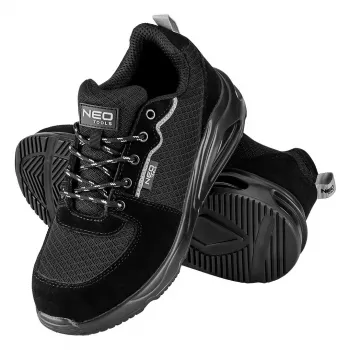 NEO TOOLS S1 SR Neo Air Safety Shoes, Low Cut, Steel Toe Cap, Reflective, Size 46