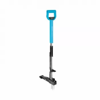 CELLFAST C.IDEAL Weed Puller 95 cm Stand-Up Manual Weeder with 3-Claw Hardened Steel System and Foot Pedal Ejector, Ergonomic D-Grip, Green/Black