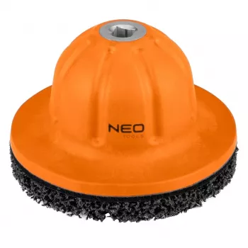 NEO TOOLS 11-136 Wheel Hub Cleaning Disc Set, 150 mm, 1/2 inch Drive, Non-woven Grinding Disc for Rust Removal