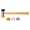 NEO TOOLS Soft-Face Hammer with Interchangeable Inserts 660 g, 45 mm, Fibreglass Handle