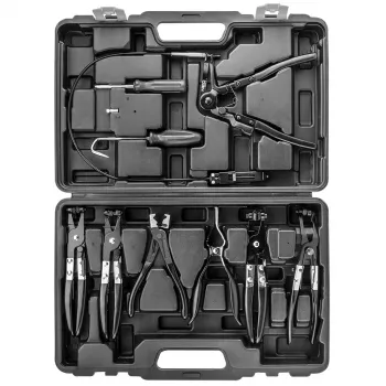 NEO TOOLS 9-Piece Hose Clamp Pliers Set with Ergonomic Handles and Carry Case
