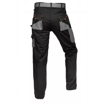 NEO Tools 81-238-XXXL Protective Trousers, Grey/Black/Orange, Stretch Fabric, 9 Pockets, EN ISO 13688