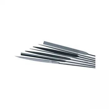 NO NAME S.89266 Precision Needle File Set RPJ-8, 8-Piece, 160 mm, Cut 2, Carbon Steel