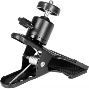 Camrock BH-1 Universal Clamp with Mini Ball Head, Load Capacity 1 kg, Aluminium (CR2158)