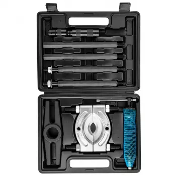 NEO TOOLS Hydraulic 3-Arm Puller 10 Tonnes with Hand Pump, 250 mm Jaw Capacity, Chrome Vanadium Legs, Plastic Case (TOP-11-847)