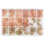 NEO TOOLS Copper Washer Assortment, 534 Pieces, 5-22 mm Inner Diameter, Sealing Washers for Automotive, Marine, Hydraulics, Plumbing, Industry