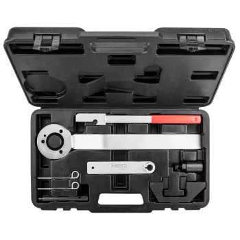 NEO TOOLS Diesel Engine Timing Tool Kit for BMW, Land Rover, Opel (M41, M47, M57, TD4, TD6, X25DT, Y25DT) - 15-20-Piece Set in Plastic Case