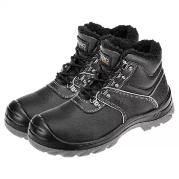 NEO TOOLS Work Ankle Boots Insulated S3 SRC, Steel Toe Cap and Penetration-Resistant Insert, Size 42