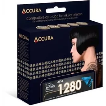 Accura Compatible Cyan Ink Cartridge for Brother LC1280XLC/LC1240XLC/LC1220XLC (High Yield, 1200 Pages)