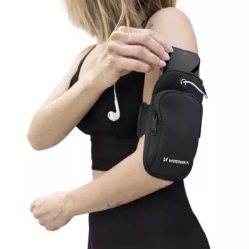 WOZINSKY Running Armband for Smartphone, Black (WABBK1)