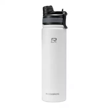 ROCKBROS Thermal Bicycle Bottle 650 ml White