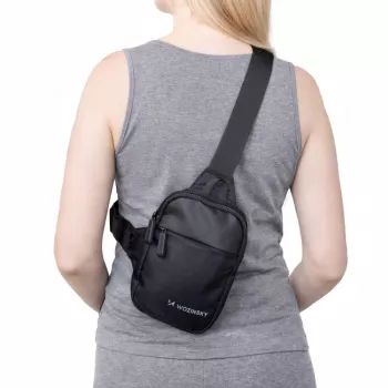 Wozinsky WMS-W1 Mini Crossbody Bag for Smartphone, Two Compartments, Black