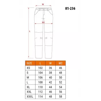 NEO TOOLS 81-236-S Protective Trousers, Black, Size S