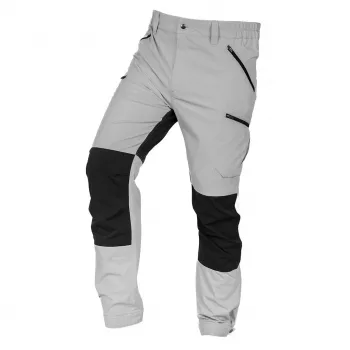 NEO TOOLS OUTDOOR Work Trousers, 4-Way Stretch, Steel Grey/Black, Size S