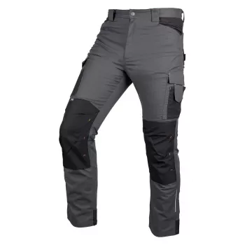 NEO TOOLS Mix&Match Work Trousers with Cordura Reinforcements, Grey-Black, Size XXL