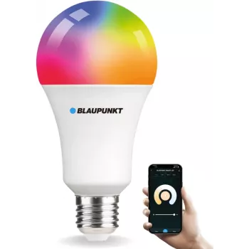 Blaupunkt E27 9W Smart LED Bulb A60 – Tunable White & RGB, Wi-Fi, Alexa/Google Assistant