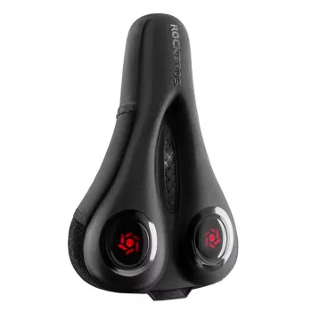 Rockbros LF044R Bicycle Saddle Cover with Waterproof Rain Cover - Black & Red