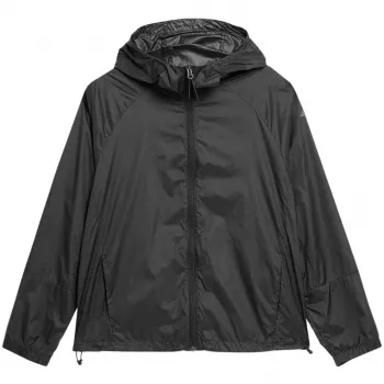 4F Women's Lightweight Sports Jacket Deep Black SS23 TJACF015 20S Size S