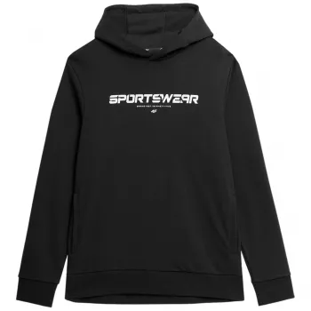 4F M266 Men's Sweatshirt, Deep Black, Size L, 4FSS23TSWSM266