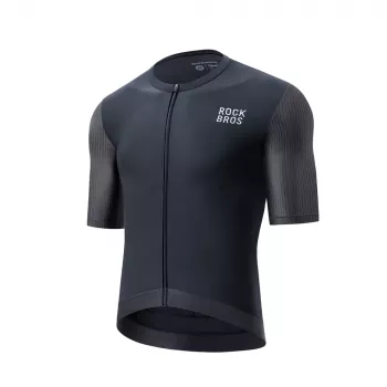 ROCKBROS 15200025 Men's Short-Sleeve Cycling Jersey – XXXL – Black