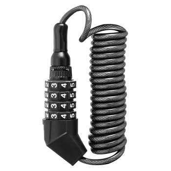 Rockbros T530 Bicycle Lock with Helmet Lock - Black