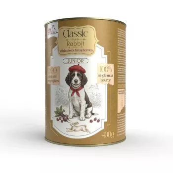 Syta Micha Wet Food for Puppies Rabbit with Beetroot & Raspberries - 400 g Can