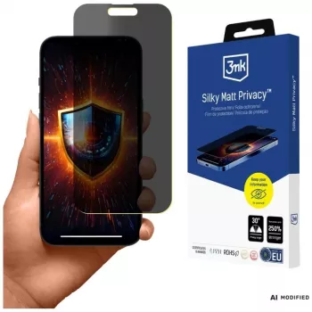 3MK Silky Matt Privacy Screen Protector for iPhone 15 Pro