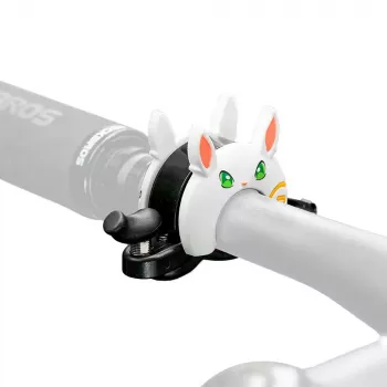 ROCKBROS Children's Bicycle Bell Rabbit Motif White