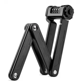 ROCKBROS LFCXR0085 Folding Bicycle Lock with Combination, Black