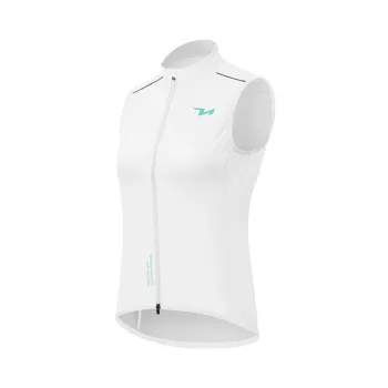 ROCKBROS MJ008 Women's Windproof Cycling Gilet - White, Size M