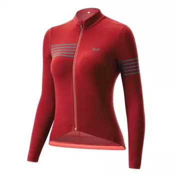 ROCKBROS Women's Thermal Long-Sleeve Cycling Jersey YPW065 Red Size M