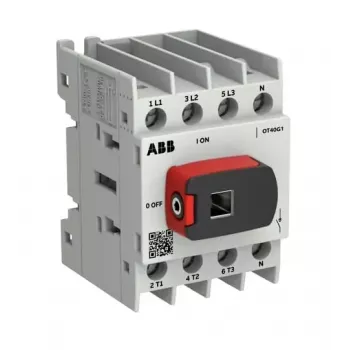 ABB OTOT40G1-4BSN2Plus 40A 4-Pole Switch Disconnector, G1 Frame, Base Mounting