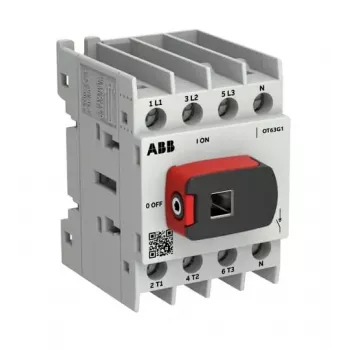ABB OTOT63G1-4BSN2Plus Switch Disconnector, 63 A, Size G1, 4-Pole