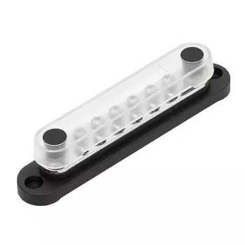 Busbar Solvian 48V 150A – 4-Bolt Tinned Copper Power Distribution Block for DC Systems