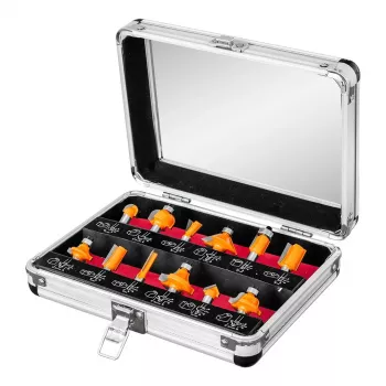 NEO TOOLS 12-Piece Carbide Burr Set, 8 mm Shank, Wooden Case