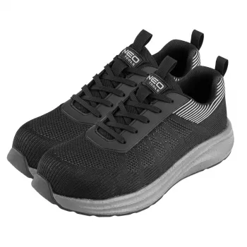 NEO TOOLS 82-152-43 Low-Cut Safety Shoes S1 SR, Steel Toe Cap, EVA Popcorn, Size 43