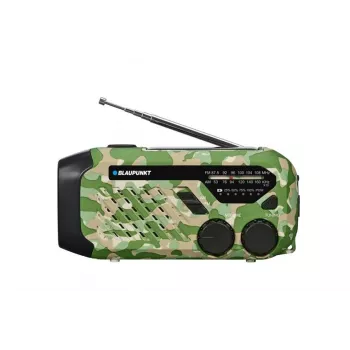 Blaupunkt ER10GC Portable Analogue FM/AM Radio with Telescopic Antenna, Integrated Speaker, Carry Handle, Green