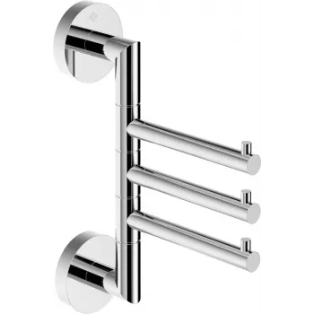 DEANTE ADJ_0131 Triple Swivel Door Hook, Chrome
