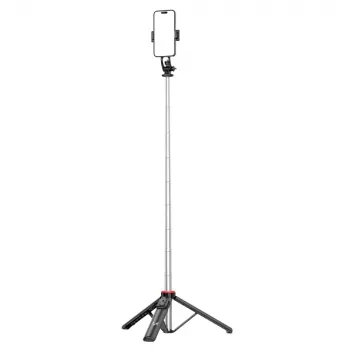 WOZINSKY WC1Y3S Selfie Stick Tripod 1.3m with Phone Holder - Black