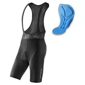 ROCKBROS RK2002L Men's Cycling Shorts with 3D Seat Pad, Black, Size L