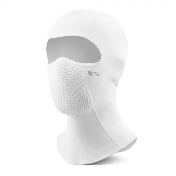 ROCKBROS LF25699 Fleece Cycling Balaclava – White | Thermal Full-Face Mask for Winter Cycling, Skiing & Motorcycling