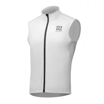 ROCKBROS ROAD TO SKY Windproof Thermal Cycling Gilet - White, M